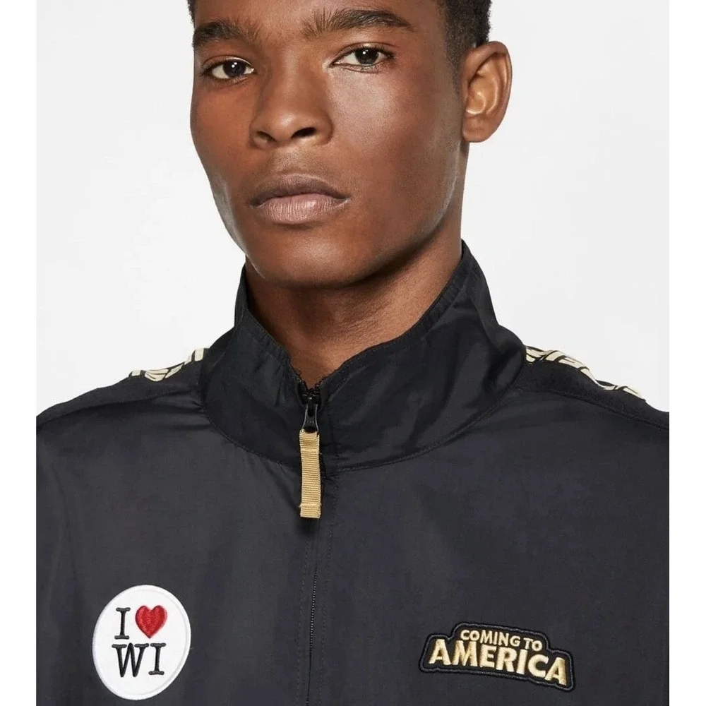 Nike Basketball Giannis Coming To America Track Jacket CQ6308-010 Men's Size XL